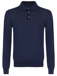 Поло из пряжи ZEGNA BARUFFA  на пуговицах