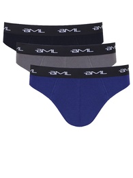 Комплект из 3х трусов Mini brief из хлопка и спандекса